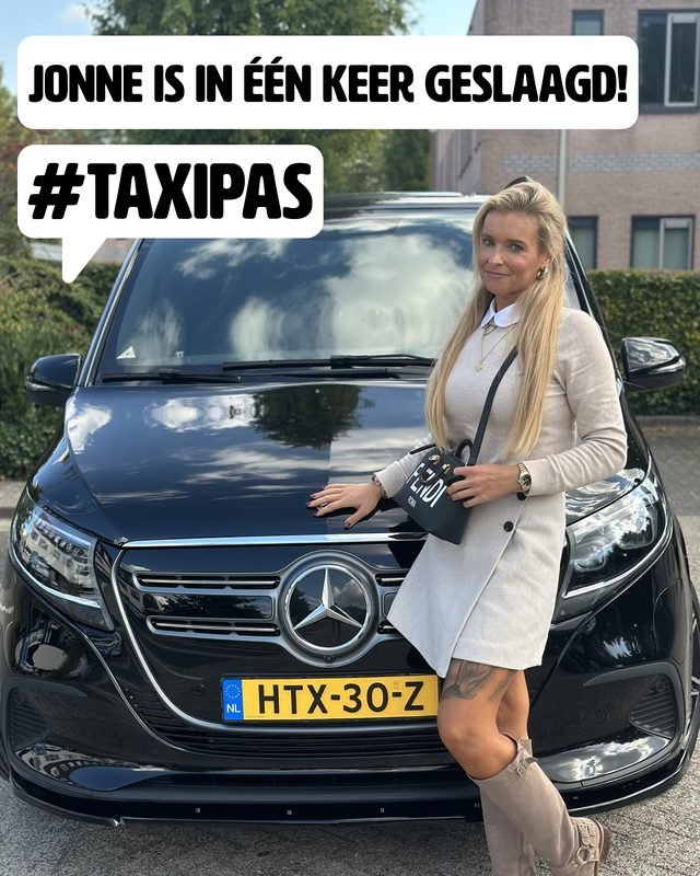 Jonne in één keer geslaagd voor haar taxipas bij Sneltaxipashalen.nl